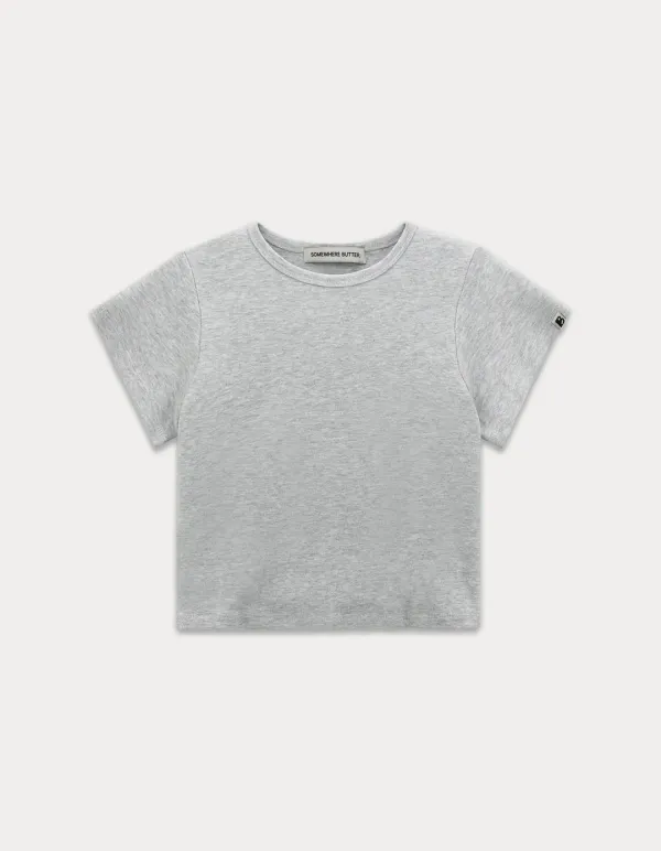 Essential clean top - white melange