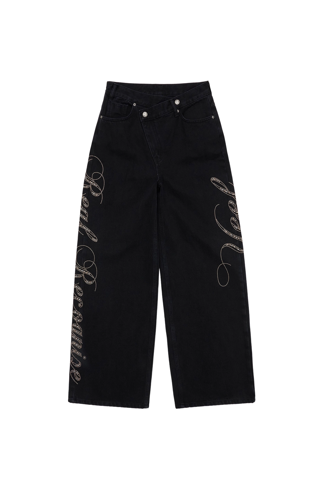 와이이이엘 YEEL SIDE CUBIC DENIM PANTS BLACK 상품 이미지 3