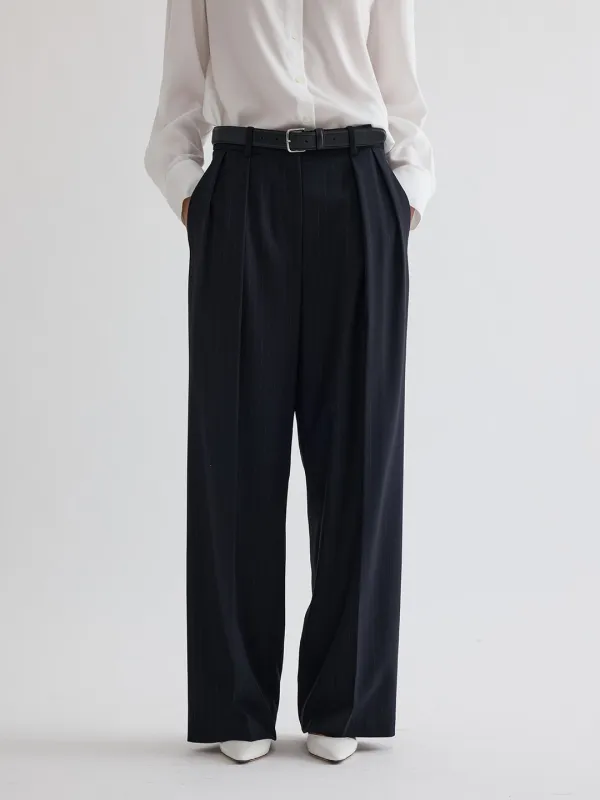 Marley wool striped tuck PT