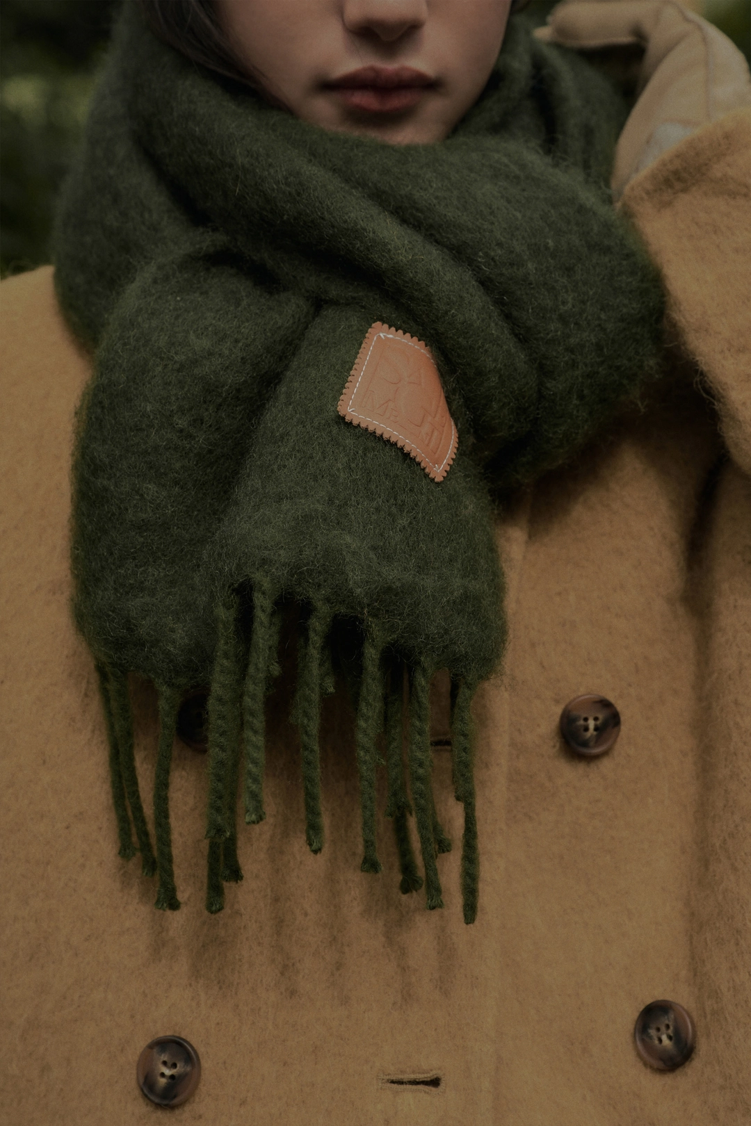 세이지먼트 FROST MOHAIR WOOL MUFFLER_GREEN 상품 이미지 2