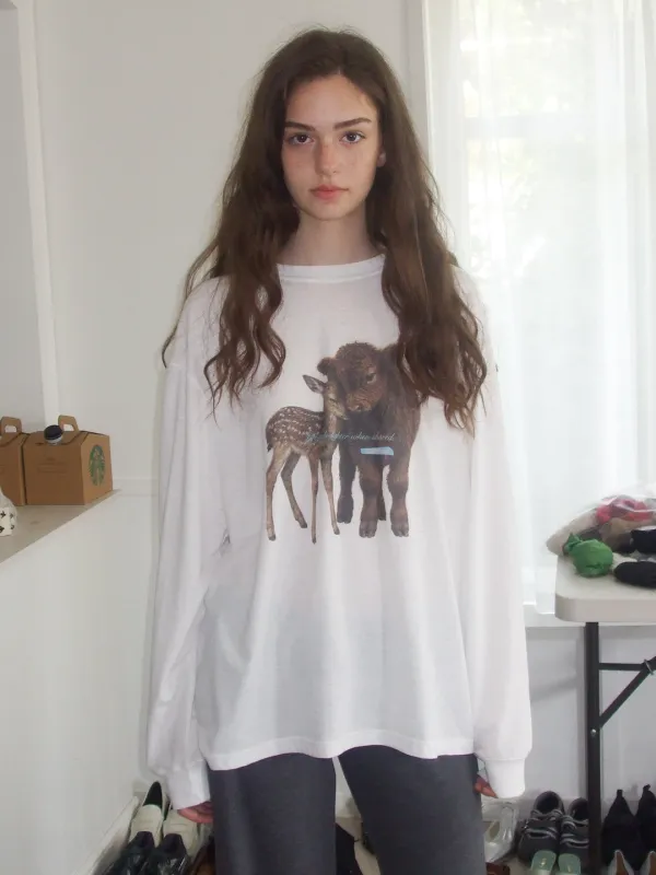 forest baby long sleeve (white)
