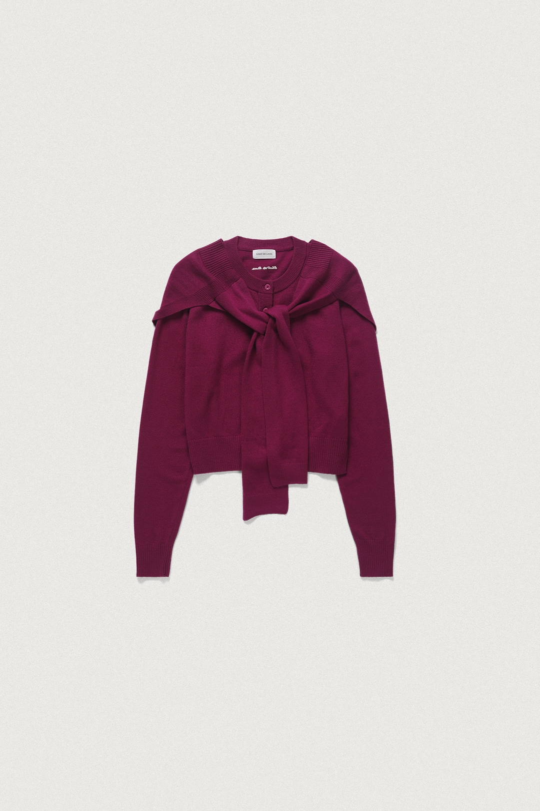 샤드라마 WOOL WRAP ROUND CARDIGAN [PURPLE] 상품 이미지 1