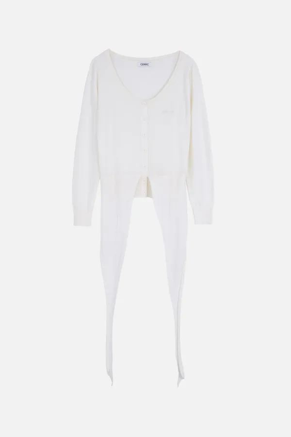 2Way Knit Cardigan _ Ivory