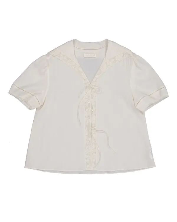 griphis cotton blouse (ivory)