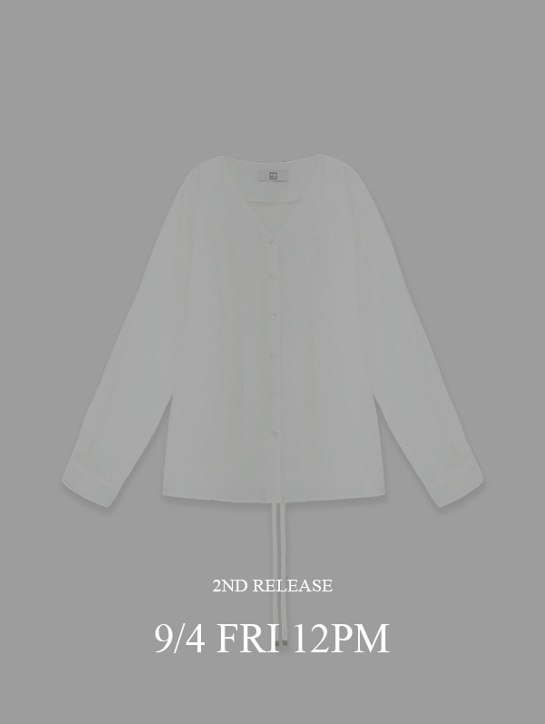 오디에스 Notch Tencel Blouse (Ivory) 상품 이미지 2