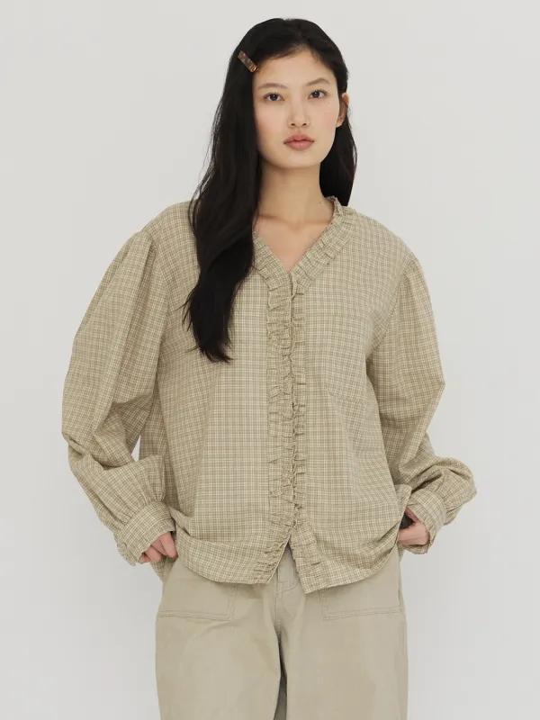 Soft Frill BL_(Khaki)