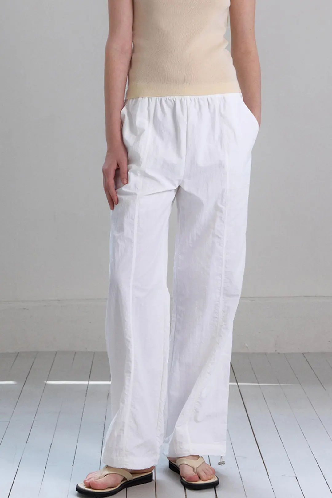 오브오브 [3차] Pio String Pants_White 상품 이미지 2
