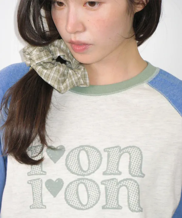 FADED LOGO RAGLAN LONG SLEEVE BLUE