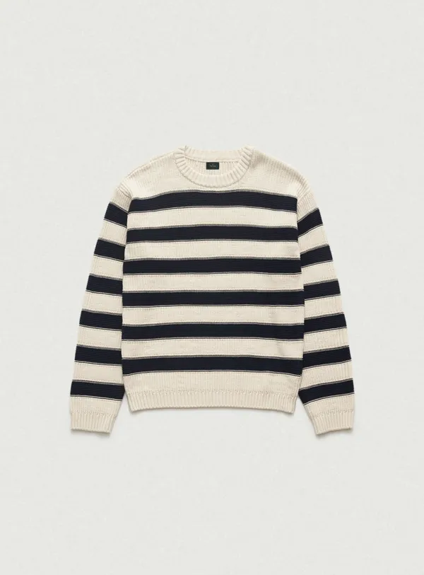 Oversized Colette Stripe Knit_Navy