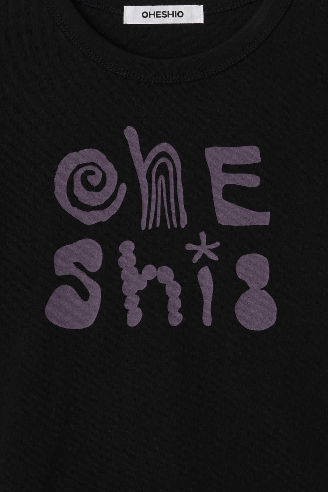 오헤시오 ART LOGO T-SHIRT, BLACK 상품 이미지 3