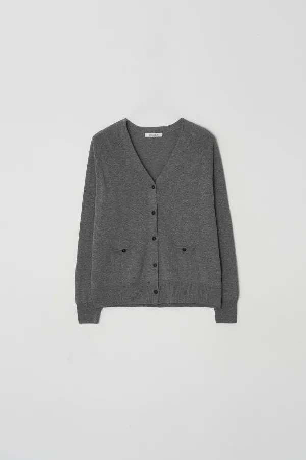 Pocket V-Neck Cardigan