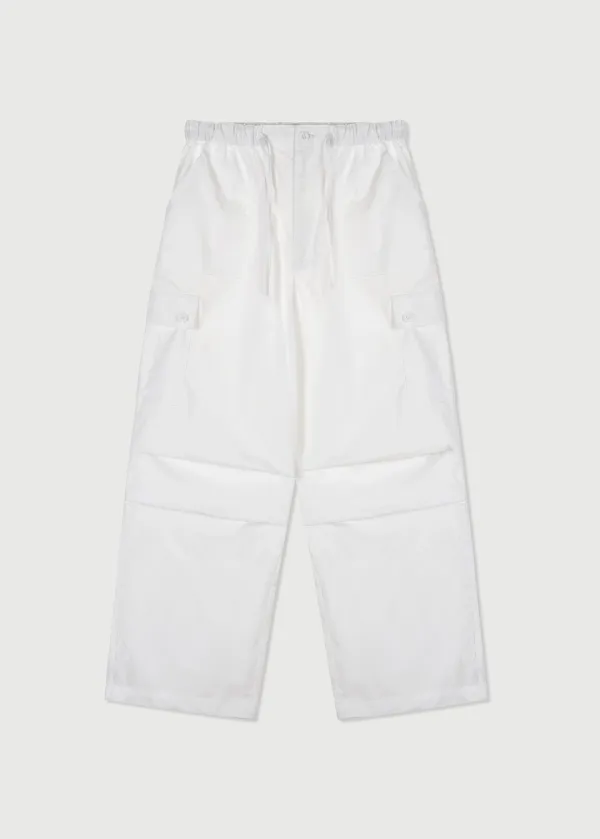 ORBIT DRIFT WIDE CARGO PANTS - WHITE