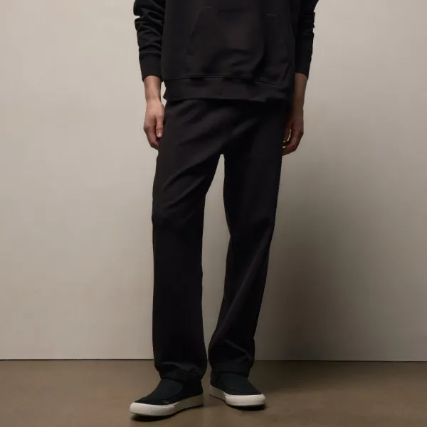 Italian Knit Sweatpant - Black