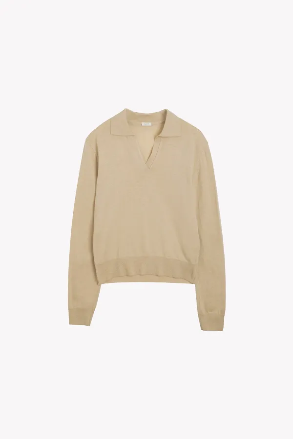 Frel Wool Collar Knit (Beige)
