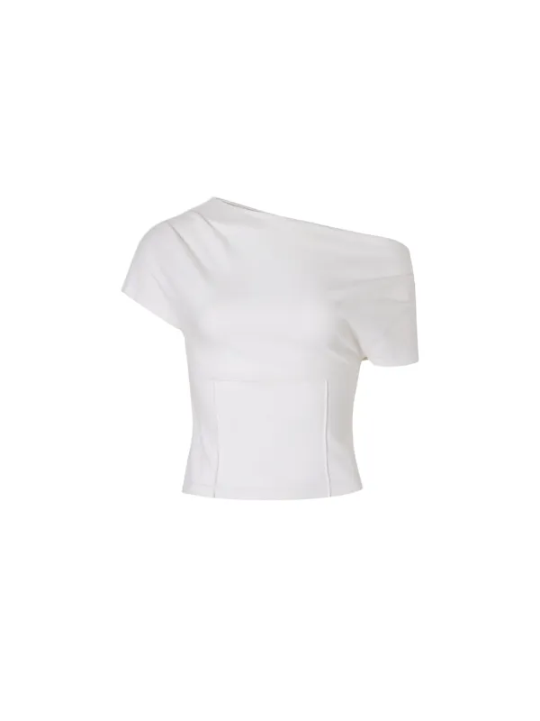 Drape t-shirt (Ivory)