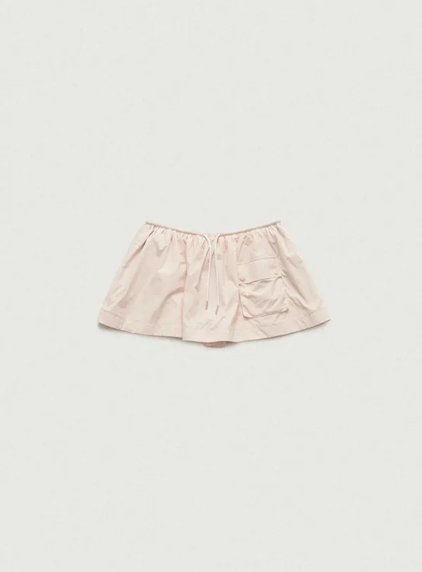Leon Wind Drawstring Skirt_Pink