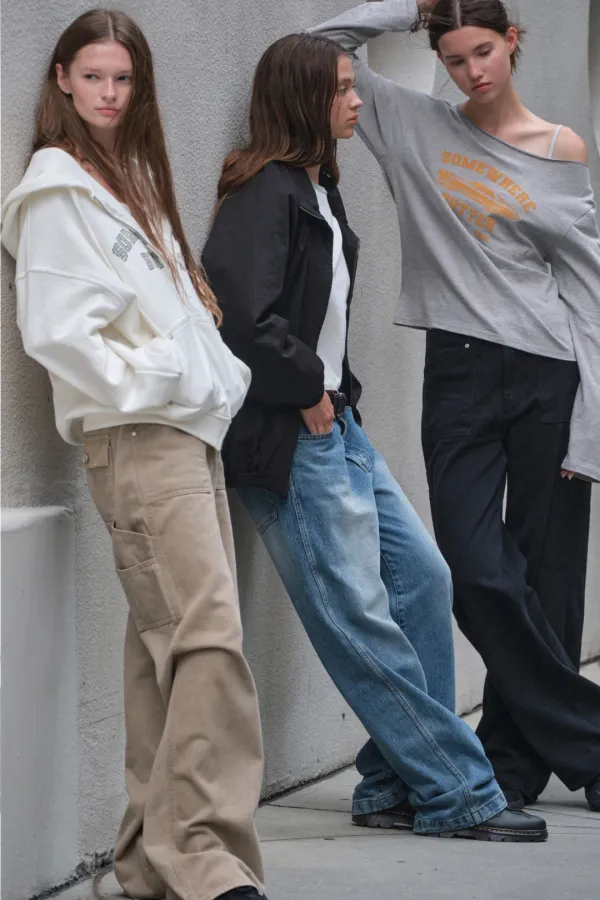 9.30 출고 Denver Rivet Denim Pants - Middle Blue