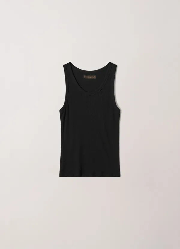 Essential Sleeveless tee (Black)