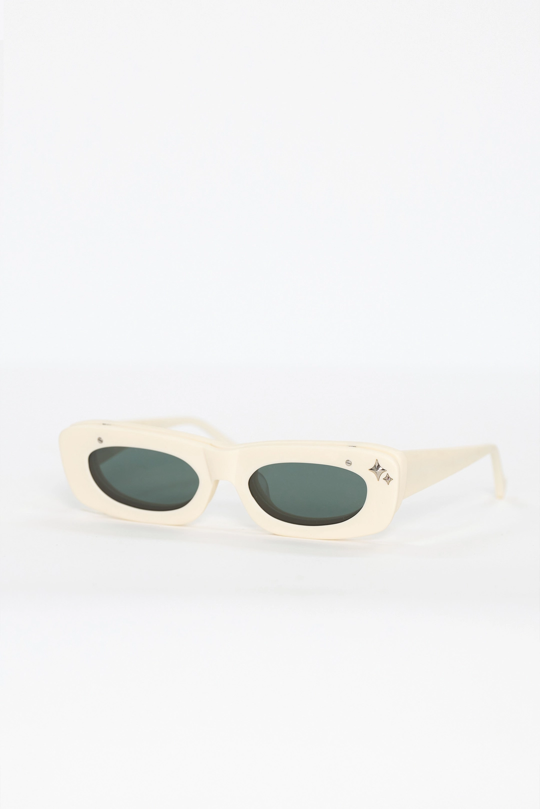 푸쉬버튼 SS25 IVORY PB X GA FLIP UP SUNGLASSES (GREEN LENS) 상품 이미지 1