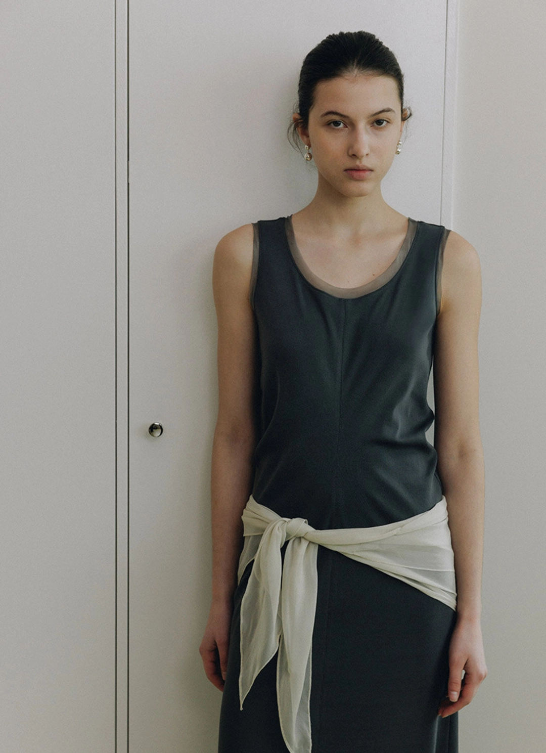 루에브르 Draped Sleeveless Maxi Dress SW6MO712_2color 상품 이미지 2