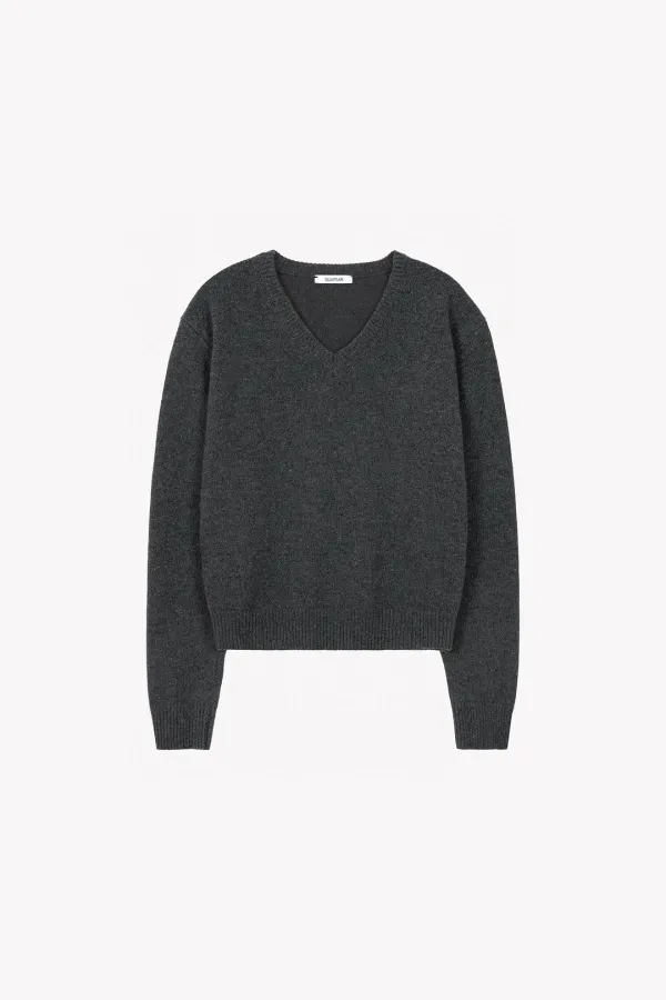 Rodin V neck Knit (Charcoal)