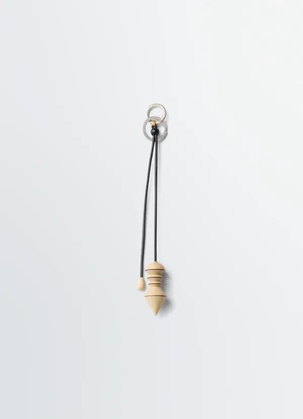 PENDULUM BAG CHARM IN WOOD