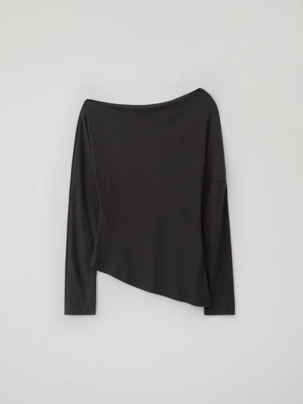 Asymmetric Tee(Charcoal)