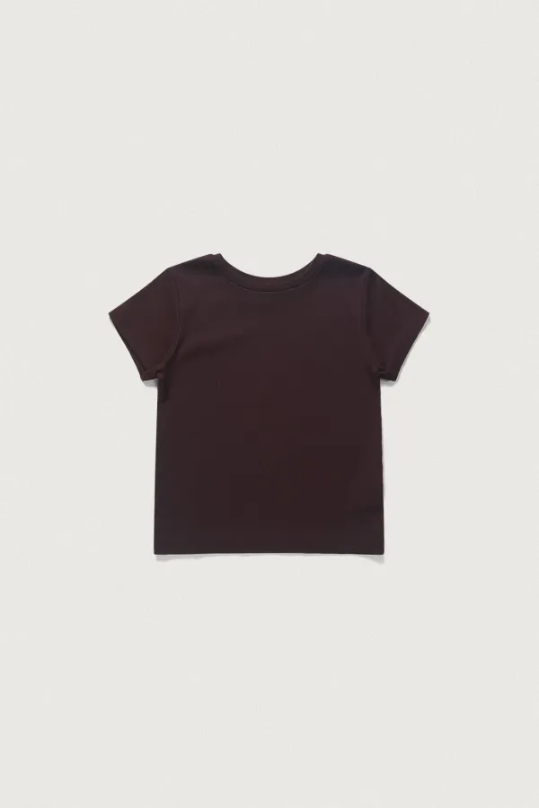 ESSENTIAL MODAL T-SHIRT [DEEP BURGUNDY]