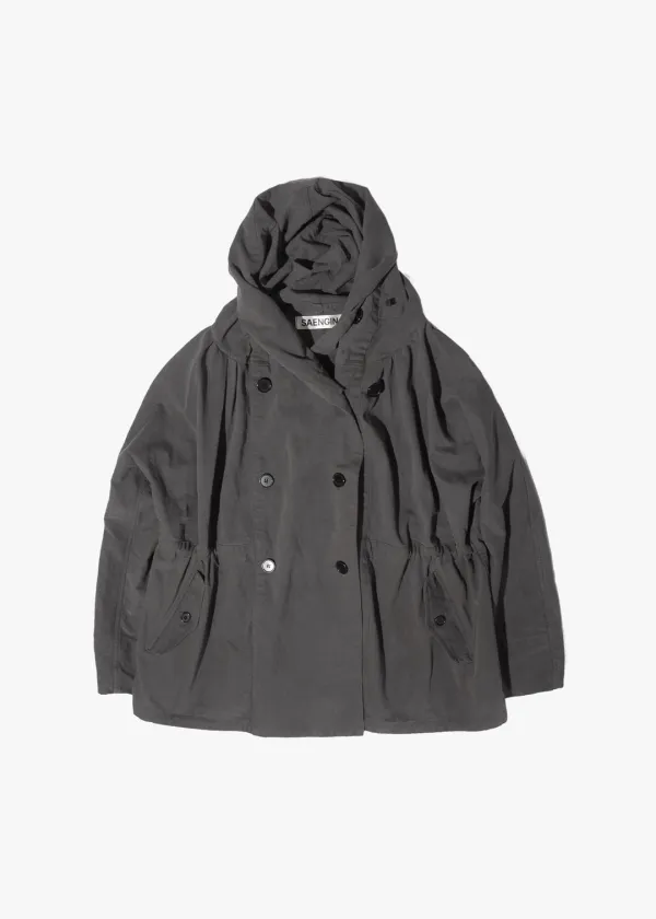 MACKINAW COWL JACKET - CHARCOAL (4차 재입고)