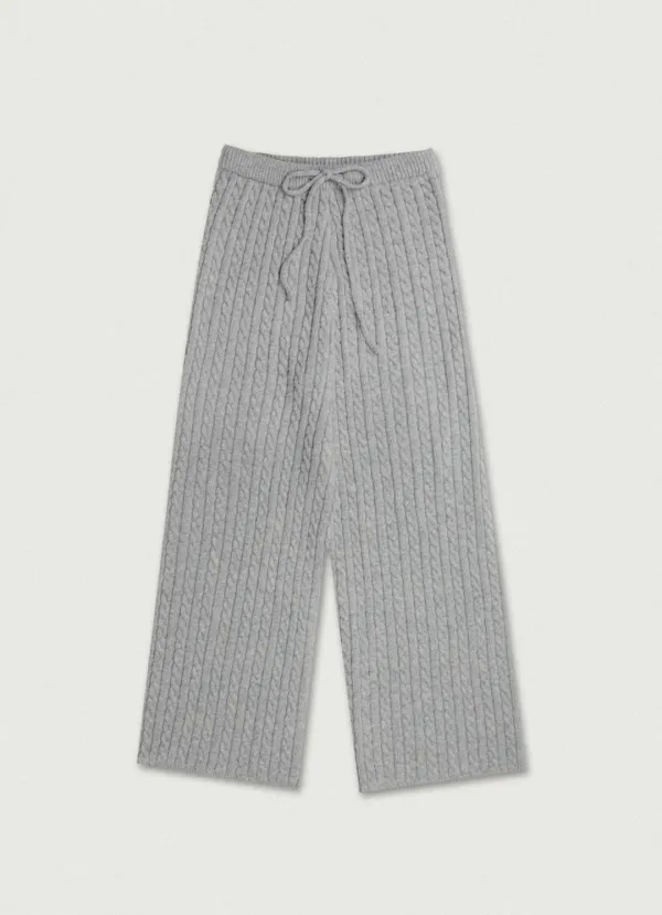 Cable Knit Pants [gray]