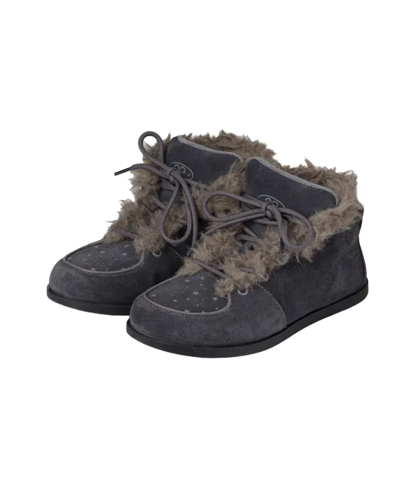 AEAE FUZZY FAT SNEAKERS [CHARCOAL]