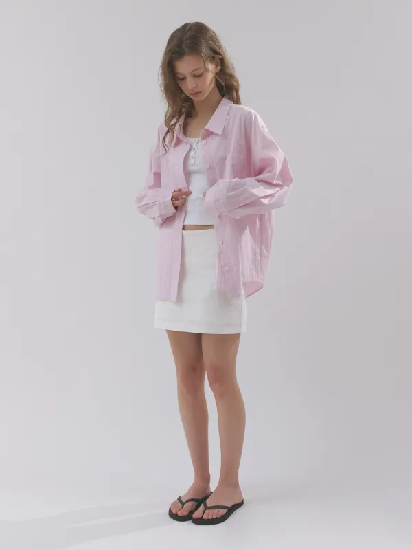 soft pink stripe shirts (pink)
