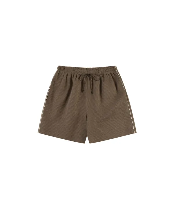 P3309 밴딩 스트라이프 쇼츠_Brown