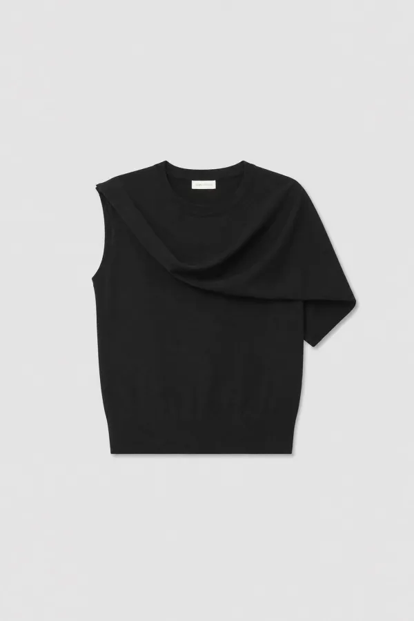 Veil Scarf Knit Top