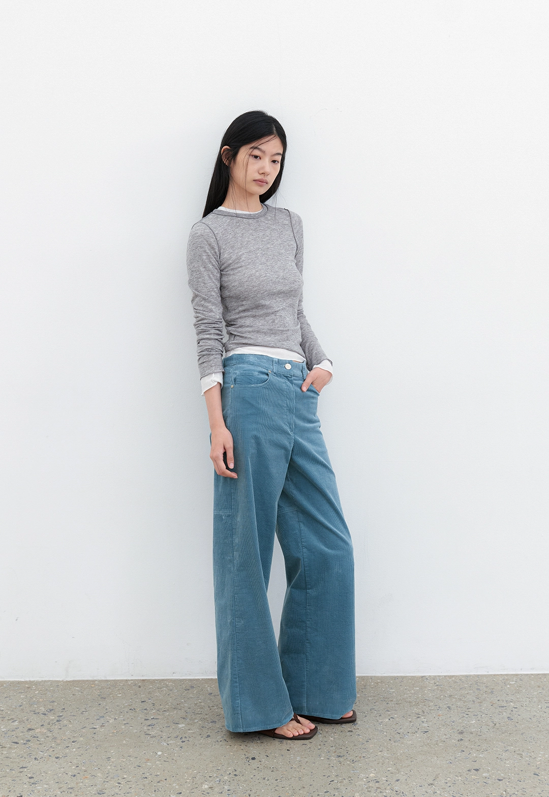 아뜰리에 나인 (PT-5801)CORDUROY WIDE PANTS 상품 이미지 3