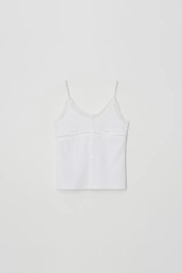 [2차] Lace Trim Sleeveless (white)