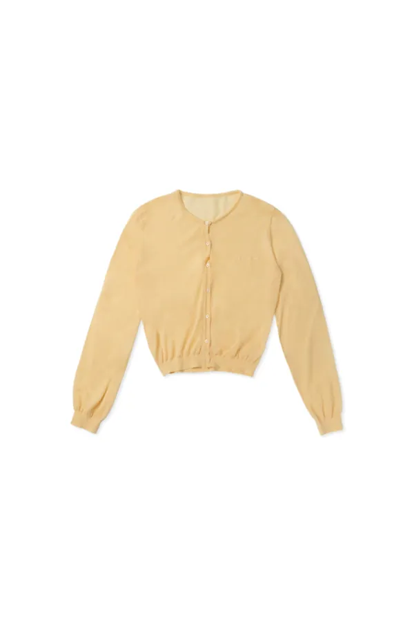 Airy summer cardigan_yellow
