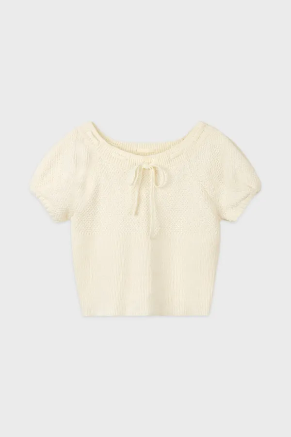 Puffed Raglan Knit (Ivory)