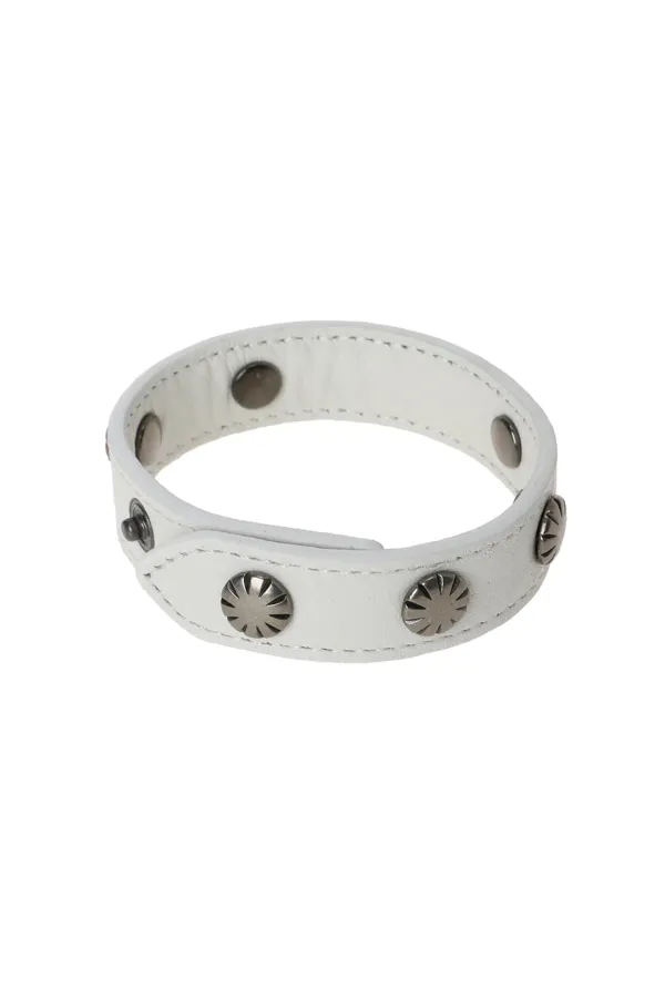 Stud Leather Bracelet (ivory)