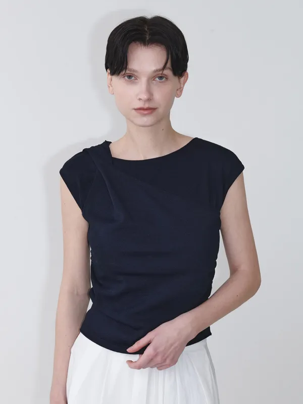 Twisted Layered Sleeveless Knit Top SK5MP240_3color