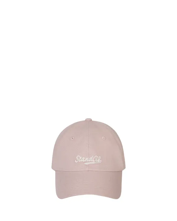 Stand Logo Ball Cap · 스탠드 로고 볼캡 / 핑크
