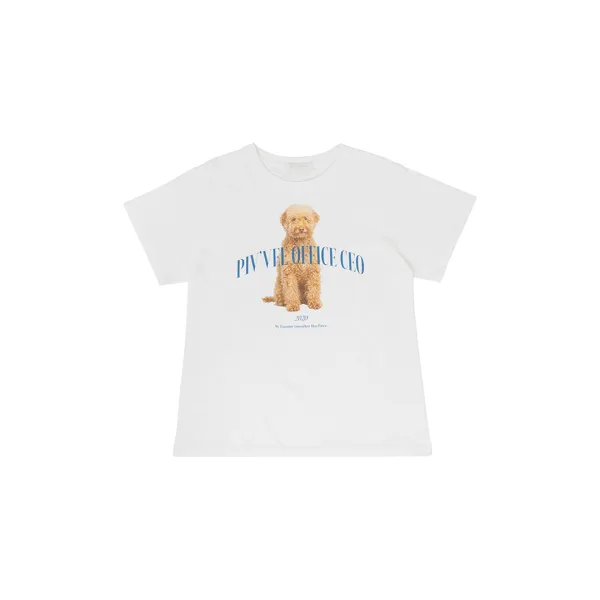 PAWPAW Graphic Overfit T-shirt (cloud white)