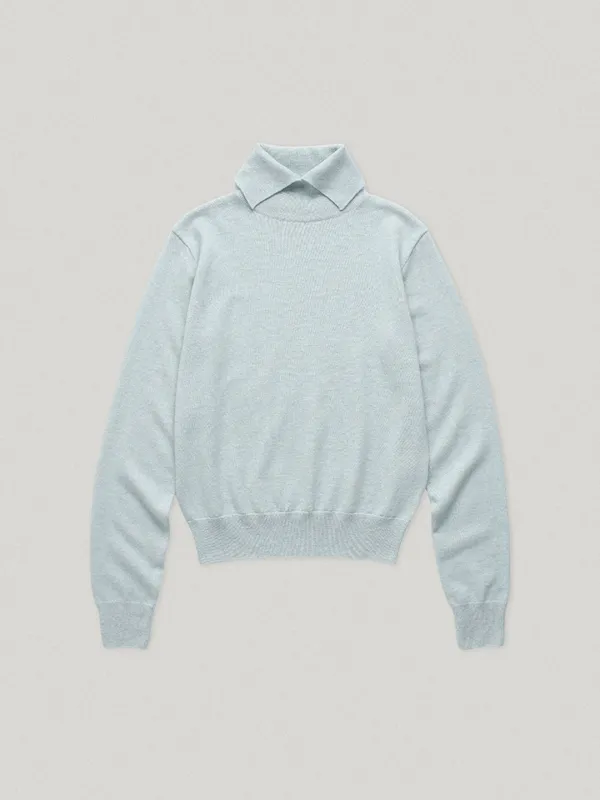 Daniel Collar Knit Mint
