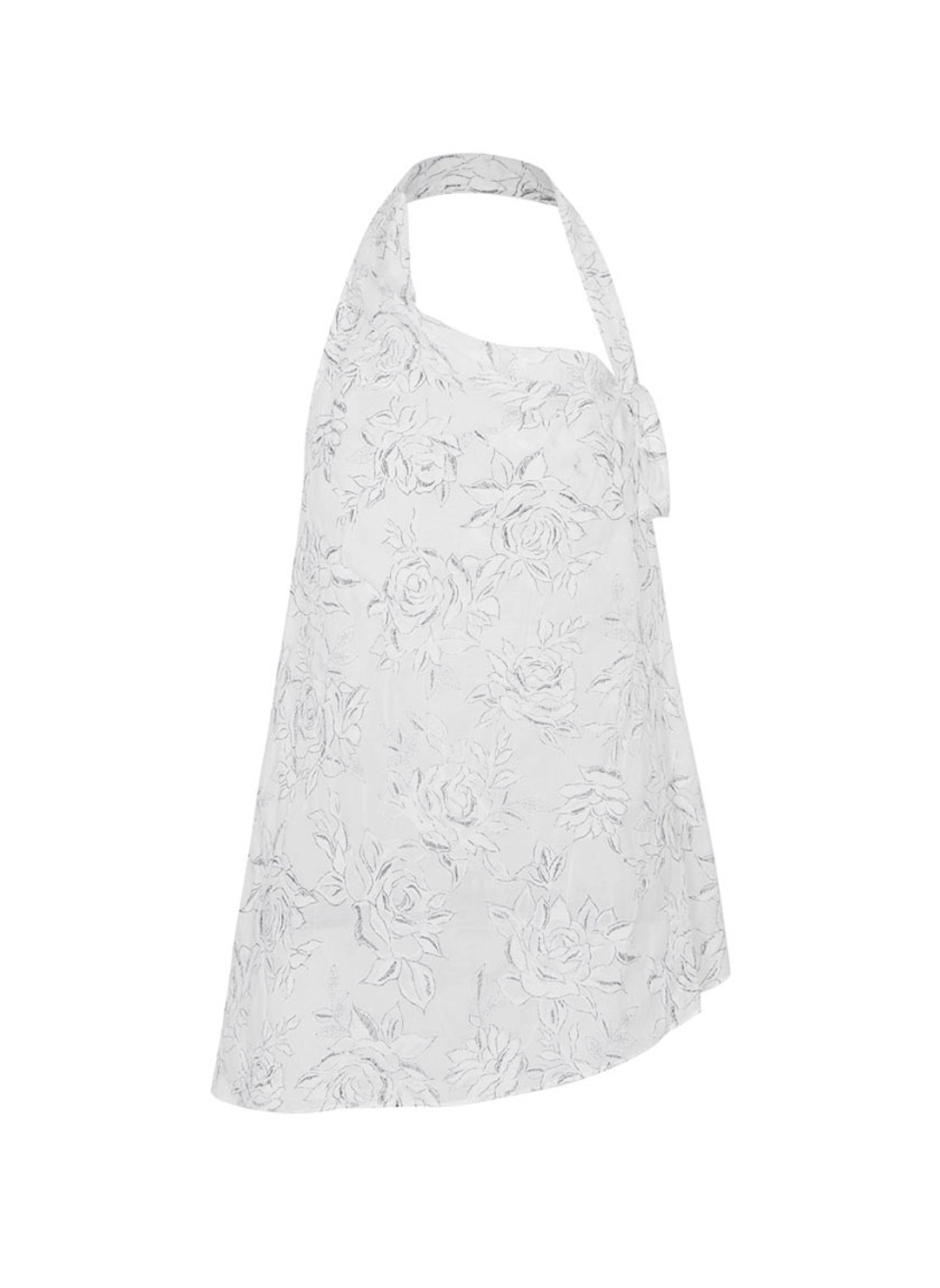 루루서울 Draping Floral Halter Top (White) 상품 이미지 3