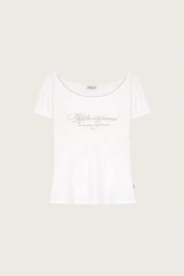 Kleen club letter top, White (SS ver.)