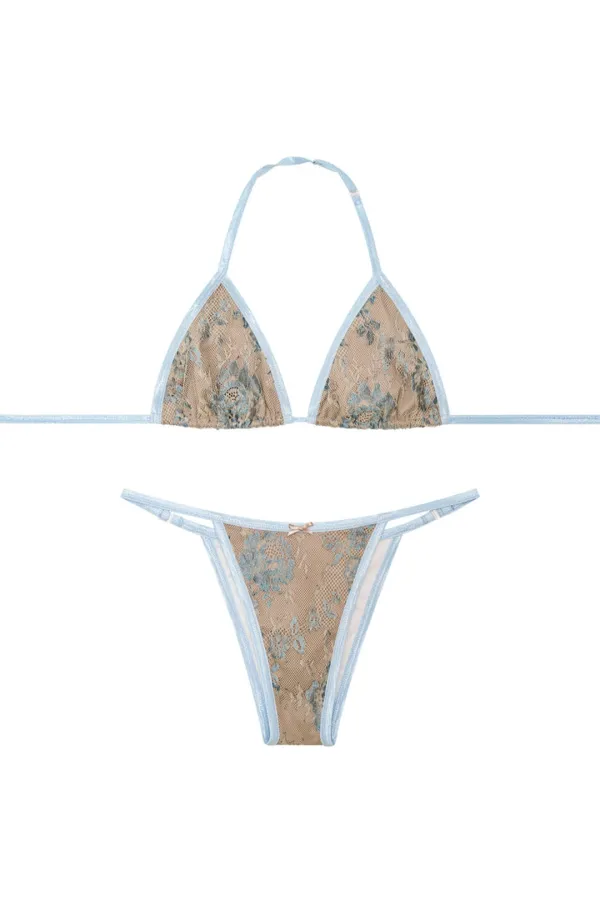 LACE BIKINI (LIGHT BLUE)