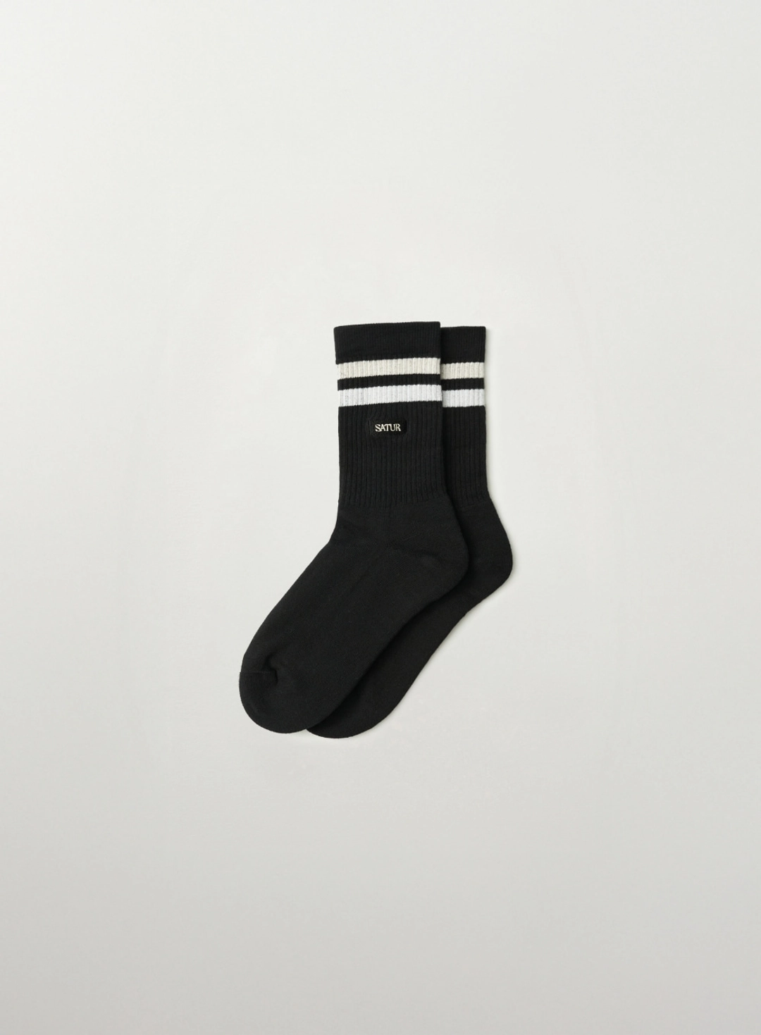 세터 Small Logo Sporty Socks - Black 상품 이미지 1