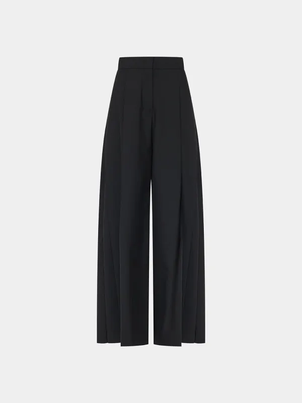 Matian wool side pleats PT