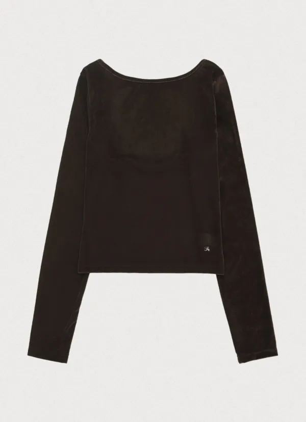 Softune velvet tee - brown