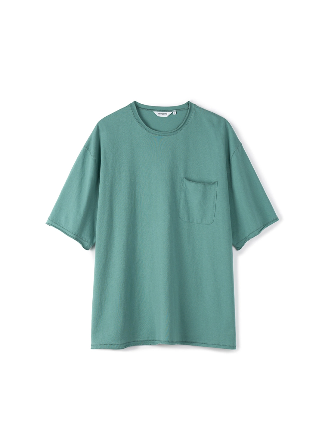파르티멘토 Raw Edge Pocket Tee_Sage Mint 상품 이미지 3